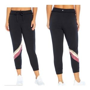 Wildfox Sweat Knox Stripe Relax Knit Black Joggers Size S,L NWT